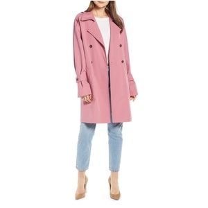 Something Navy Pink Trench